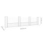 vidaXL Gabionenkorb U-Form mit 4 Säulen Eisen 380x20x100 cm vidaXL Gabionenkorb U-Form mit 4 Säulen Eisen 380x20x100 cm