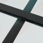 vidaXL Schiebetür ESG-Glas und Aluminium 90x205 cm Schwarz vidaXL Schiebetür ESG-Glas und Aluminium 90x205 cm Schwarz