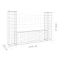 vidaXL Gabionenkorb U-Form mit 2 Säulen Eisen 140x20x100 cm vidaXL Gabionenkorb U-Form mit 2 Säulen Eisen 140x20x100 cm