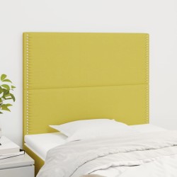 vidaXL Kopfteile 2 Stk. Grün 90x5x78/88 cm Stoff