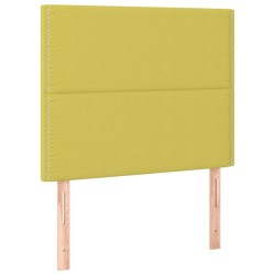 vidaXL Kopfteile 2 Stk. Grün 90x5x78/88 cm Stoff
