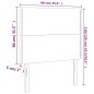vidaXL Kopfteile 2 Stk. Grün 90x5x78/88 cm Stoff vidaXL Kopfteile 2 Stk. Grün 90x5x78/88 cm Stoff