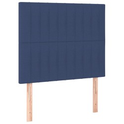 vidaXL Kopfteile 2 Stk. Blau 90x5x78/88 cm Stoff
