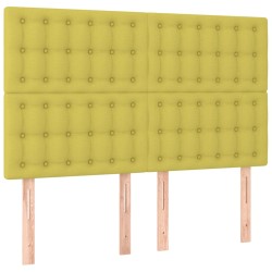 vidaXL Kopfteile 4 Stk. Grün 72x5x78/88 cm Stoff
