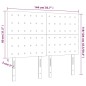 vidaXL Kopfteile 4 Stk. Grün 72x5x78/88 cm Stoff