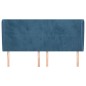 vidaXL Kopfteil mit Ohren Dunkelblau 203x23x118/128 cm Samt vidaXL Kopfteil mit Ohren Dunkelblau 203x23x118/128 cm Samt