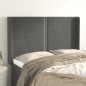 vidaXL Kopfteil mit Ohren Dunkelgrau 147x16x118/128 cm Samt vidaXL Kopfteil mit Ohren Dunkelgrau 147x16x118/128 cm Samt