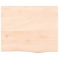 vidaXL Waschtischplatte 60x50x2 cm Massivholz Unbehandelt vidaXL Waschtischplatte 60x50x2 cm Massivholz Unbehandelt