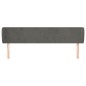 vidaXL Kopfteil mit Ohren Dunkelgrau 163x23x78/88 cm Samt vidaXL Kopfteil mit Ohren Dunkelgrau 163x23x78/88 cm Samt