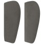 vidaXL Kopfteil mit Ohren Dunkelgrau 163x23x78/88 cm Samt vidaXL Kopfteil mit Ohren Dunkelgrau 163x23x78/88 cm Samt