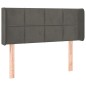 vidaXL Kopfteil mit Ohren Dunkelgrau 83x16x78/88 cm Samt vidaXL Kopfteil mit Ohren Dunkelgrau 83x16x78/88 cm Samt