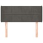 vidaXL Kopfteil mit Ohren Dunkelgrau 83x16x78/88 cm Samt vidaXL Kopfteil mit Ohren Dunkelgrau 83x16x78/88 cm Samt