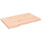 vidaXL Waschtischplatte 80x50x4 cm Massivholz Unbehandelt vidaXL Waschtischplatte 80x50x4 cm Massivholz Unbehandelt