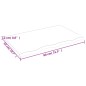 vidaXL Waschtischplatte Hellbraun 80x50x2 cm Massivholz Behandelt vidaXL Waschtischplatte Hellbraun 80x50x2 cm Massivholz Behandelt