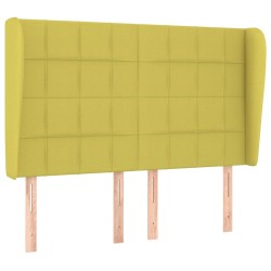 vidaXL Kopfteil mit Ohren Grün 147x23x118/128 cm Stoff