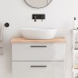 vidaXL Waschtischplatte 80x60x4 cm Massivholz Unbehandelt vidaXL Waschtischplatte 80x60x4 cm Massivholz Unbehandelt