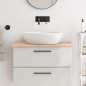 vidaXL Waschtischplatte 80x50x2 cm Massivholz Unbehandelt vidaXL Waschtischplatte 80x50x2 cm Massivholz Unbehandelt
