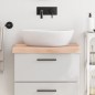 vidaXL Waschtischplatte 60x60x6 cm Massivholz Unbehandelt vidaXL Waschtischplatte 60x60x6 cm Massivholz Unbehandelt