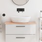 vidaXL Waschtischplatte Hellbraun 80x40x2 cm Massivholz Behandelt vidaXL Waschtischplatte Hellbraun 80x40x2 cm Massivholz Behandelt