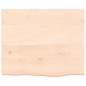 vidaXL Waschtischplatte 60x50x4 cm Massivholz Unbehandelt vidaXL Waschtischplatte 60x50x4 cm Massivholz Unbehandelt