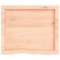 vidaXL Waschtischplatte 60x50x4 cm Massivholz Unbehandelt vidaXL Waschtischplatte 60x50x4 cm Massivholz Unbehandelt