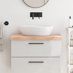 vidaXL Waschtischplatte 80x50x6 cm Massivholz Unbehandelt
