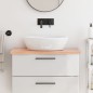 vidaXL Waschtischplatte Hellbraun 80x30x4 cm Massivholz Behandelt vidaXL Waschtischplatte Hellbraun 80x30x4 cm Massivholz Behandelt