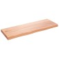 vidaXL Waschtischplatte Hellbraun 80x30x4 cm Massivholz Behandelt vidaXL Waschtischplatte Hellbraun 80x30x4 cm Massivholz Behandelt