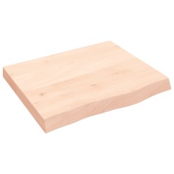 vidaXL Waschtischplatte 60x50x6 cm Massivholz Unbehandelt