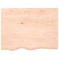 vidaXL Waschtischplatte 80x60x2 cm Massivholz Unbehandelt vidaXL Waschtischplatte 80x60x2 cm Massivholz Unbehandelt