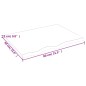 vidaXL Waschtischplatte 80x60x2 cm Massivholz Unbehandelt vidaXL Waschtischplatte 80x60x2 cm Massivholz Unbehandelt