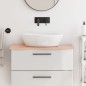 vidaXL Waschtischplatte Hellbraun 80x30x2 cm Massivholz Behandelt vidaXL Waschtischplatte Hellbraun 80x30x2 cm Massivholz Behandelt