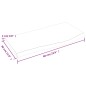 vidaXL Waschtischplatte 60x30x2 cm Massivholz Unbehandelt vidaXL Waschtischplatte 60x30x2 cm Massivholz Unbehandelt