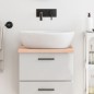 vidaXL Waschtischplatte 40x60x2 cm Massivholz Unbehandelt vidaXL Waschtischplatte 40x60x2 cm Massivholz Unbehandelt