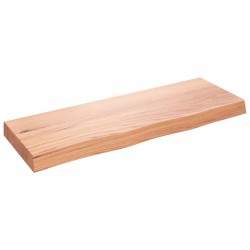 vidaXL Waschtischplatte Hellbraun 80x30x(2-6) cm Massivholz Behandelt