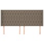 vidaXL Kopfteil mit Ohren Taupe 203x16x118/128 cm Stoff vidaXL Kopfteil mit Ohren Taupe 203x16x118/128 cm Stoff