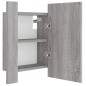 vidaXL LED-Spiegelschrank Grau Sonoma 40x12x45 cm Holzwerkstoff vidaXL LED-Spiegelschrank Grau Sonoma 40x12x45 cm Holzwerkstoff