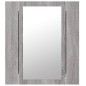 vidaXL LED-Spiegelschrank Grau Sonoma 40x12x45 cm Holzwerkstoff vidaXL LED-Spiegelschrank Grau Sonoma 40x12x45 cm Holzwerkstoff