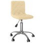 Esszimmerstühle 2 Stk. Drehbar Creme Samt Esszimmerstühle 2 Stk. Drehbar Creme Samt