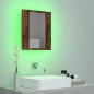 vidaXL LED-Spiegelschrank Räuchereiche 40x12x45 cm Holzwerkstoff vidaXL LED-Spiegelschrank Räuchereiche 40x12x45 cm Holzwerkstoff