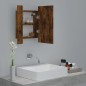 vidaXL LED-Spiegelschrank Räuchereiche 40x12x45 cm Holzwerkstoff vidaXL LED-Spiegelschrank Räuchereiche 40x12x45 cm Holzwerkstoff