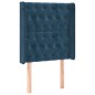 vidaXL Kopfteil mit Ohren Dunkelblau 83x16x118/128 cm Samt vidaXL Kopfteil mit Ohren Dunkelblau 83x16x118/128 cm Samt