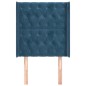 vidaXL Kopfteil mit Ohren Dunkelblau 83x16x118/128 cm Samt vidaXL Kopfteil mit Ohren Dunkelblau 83x16x118/128 cm Samt