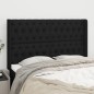 vidaXL Kopfteil mit Ohren Schwarz 163x16x118/128 cm Stoff vidaXL Kopfteil mit Ohren Schwarz 163x16x118/128 cm Stoff