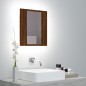 vidaXL LED-Spiegelschrank Braun Eichen-Optik 40x12x45 cm Holzwerkstoff vidaXL LED-Spiegelschrank Braun Eichen-Optik 40x12x45 cm Holzwerkstoff