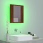 vidaXL LED-Spiegelschrank Braun Eichen-Optik 40x12x45 cm Holzwerkstoff vidaXL LED-Spiegelschrank Braun Eichen-Optik 40x12x45 cm Holzwerkstoff