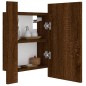vidaXL LED-Spiegelschrank Braun Eichen-Optik 40x12x45 cm Holzwerkstoff vidaXL LED-Spiegelschrank Braun Eichen-Optik 40x12x45 cm Holzwerkstoff