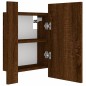 vidaXL LED-Spiegelschrank Braun Eichen-Optik 40x12x45 cm Holzwerkstoff vidaXL LED-Spiegelschrank Braun Eichen-Optik 40x12x45 cm Holzwerkstoff