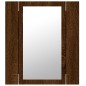 vidaXL LED-Spiegelschrank Braun Eichen-Optik 40x12x45 cm Holzwerkstoff vidaXL LED-Spiegelschrank Braun Eichen-Optik 40x12x45 cm Holzwerkstoff