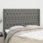 vidaXL Kopfteil mit Ohren Dunkelgrau 163x16x118/128 cm Stoff vidaXL Kopfteil mit Ohren Dunkelgrau 163x16x118/128 cm Stoff